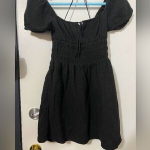 Little Moon ARITZIA 100% Cotton Black Dress in 2XS